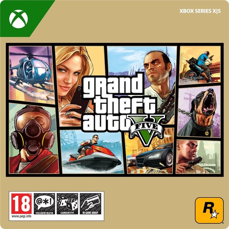 Grand Theft Auto V – elektronická licence,  Xbox Series X|S