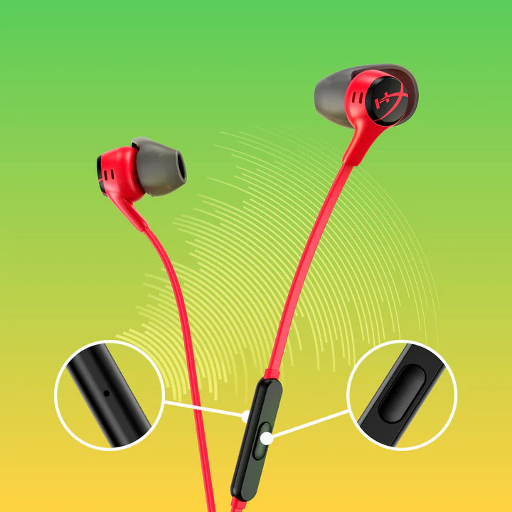 HyperX Cloud Earbuds II, červená