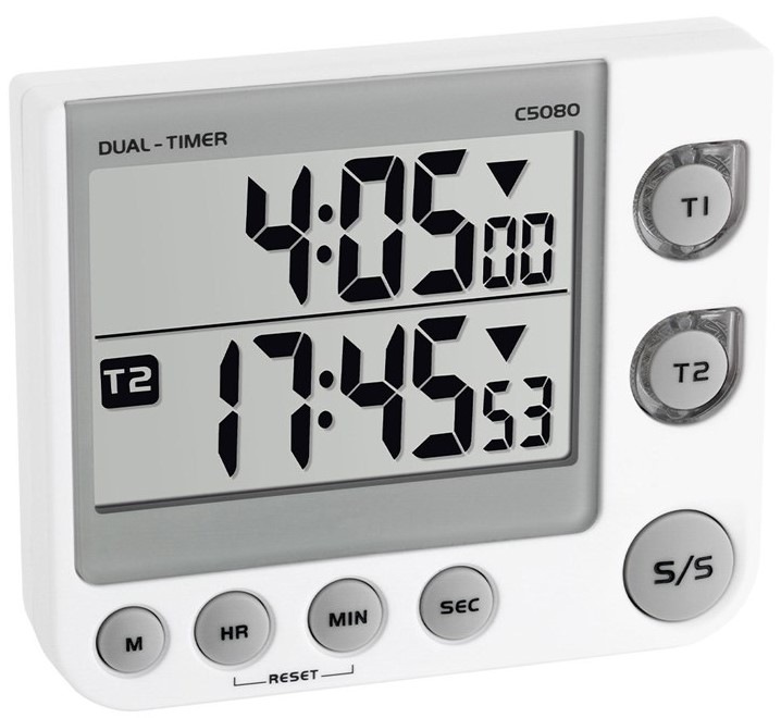 Minutka TFA 38.2025, digitální, bílá/šedá