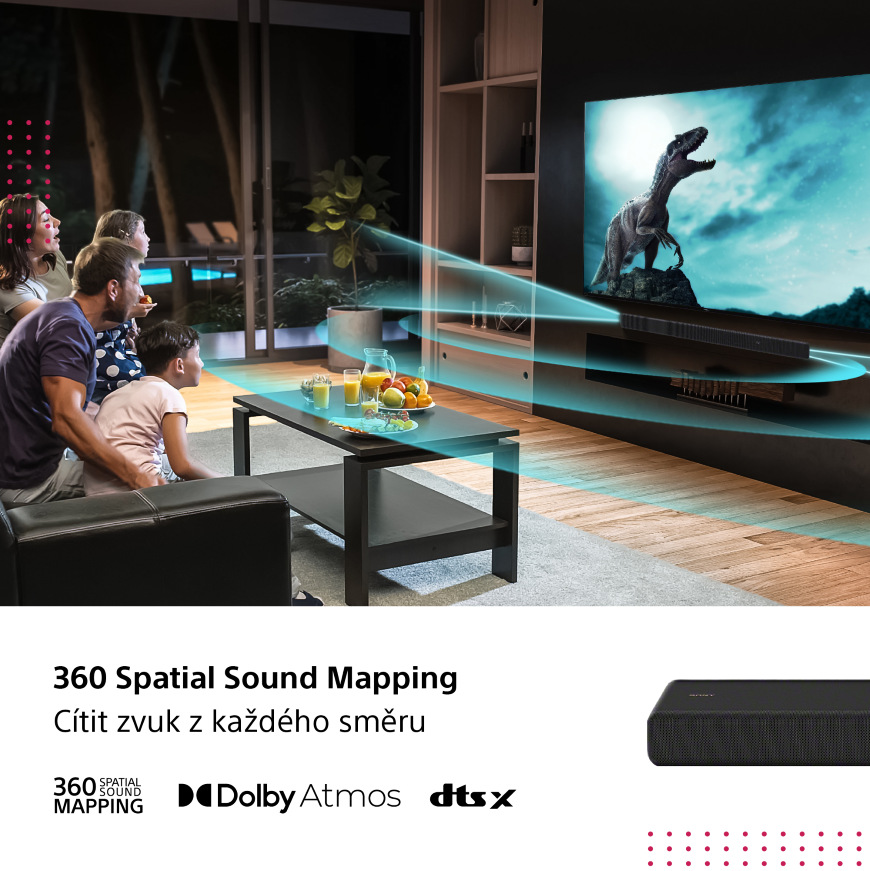 Soundbar Sony HT-A3000, 360 Spatial Sound