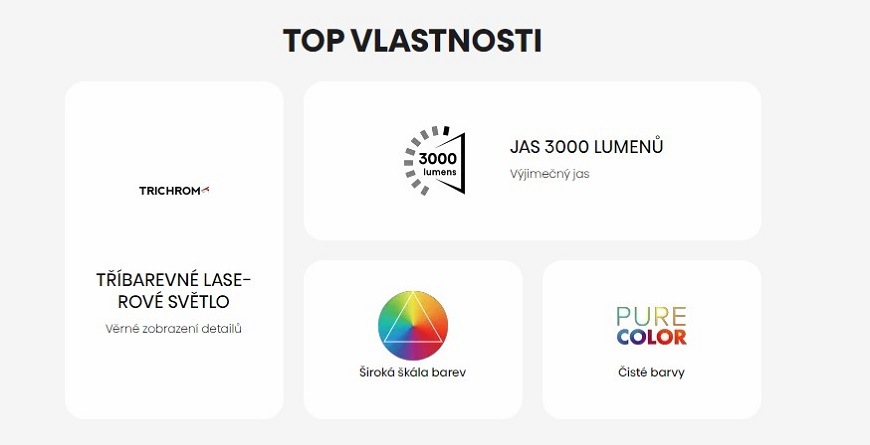 Laser Smart TV Hisense 100L9H, černá, Top vlastnosti