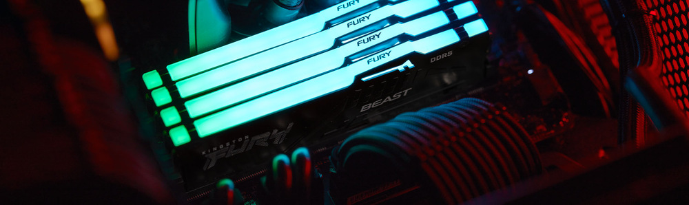 DIMM Kingston FURY Beast White RGB EXPO 32 GB (1× 32 GB (KF560C30BWEA-32)