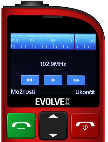 Evolveo EasyPhone FL, červená