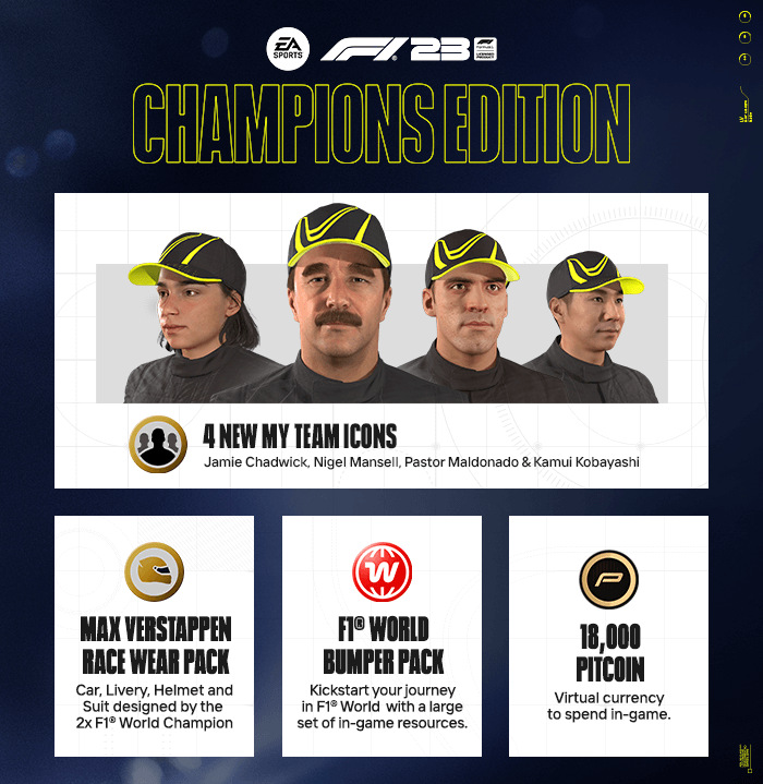 EA SPORTS F1 23 - Champions Edition – elektronická licence, Xbox Series / Xbox One