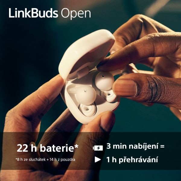 Sluchátka Sony LinkBuds Open - černá