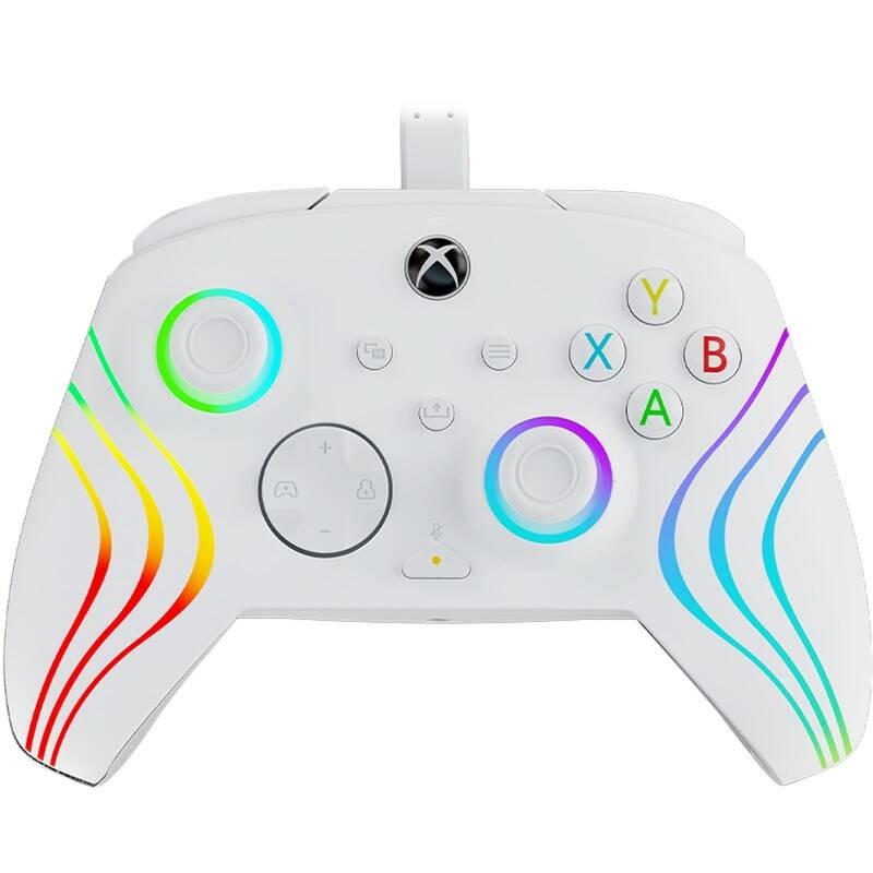 PDP Afterglow Wave RGB Wired Controller pro Xbox Series X|S / Xbox One / PC (049-024-WH), bílá