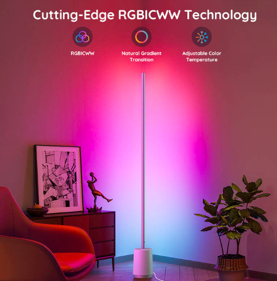 Stojací lampa Govee Lyra RGBICWW Smart LED - bílá