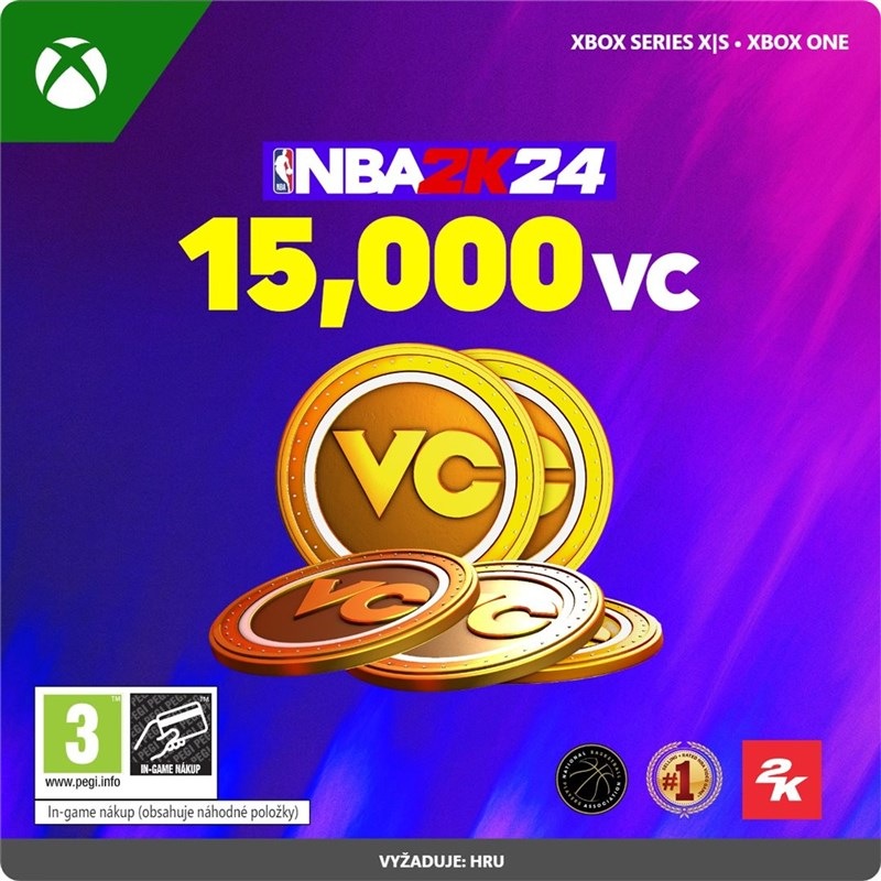 NBA 2K24: 15,000 VC – elektronická licence, Xbox Series / Xbox One