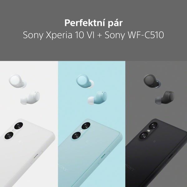 Sluchátka Sony WF-C510 - černá, perfektní pár Sony Xperia 10 VI