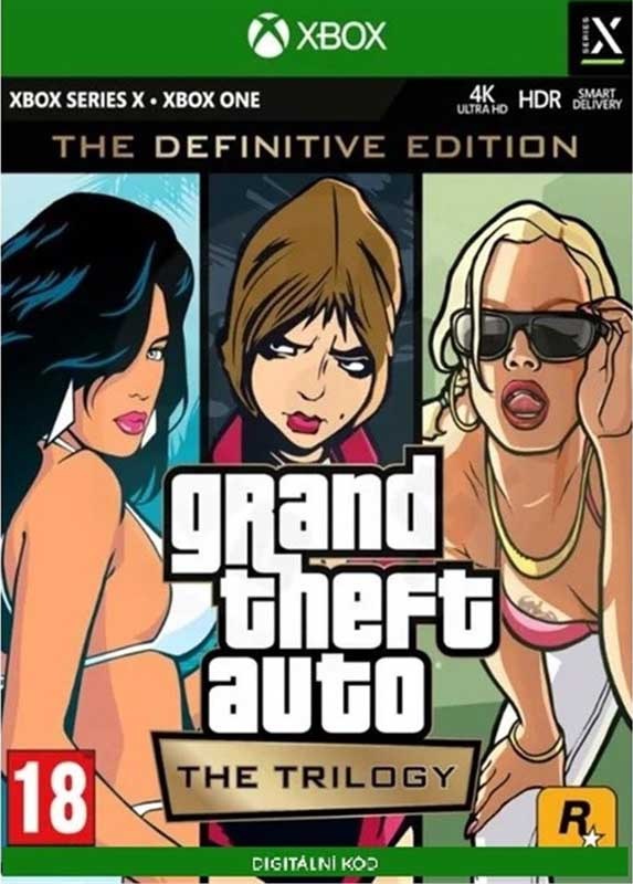 Grand Theft Auto: The Trilogy – The Definitive Edition – elektronická licence, Xbox Series / Xbox One