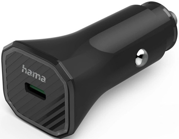 Hama Eco nabíječka do vozidla, USB-C PD/QC, 25 W, černá