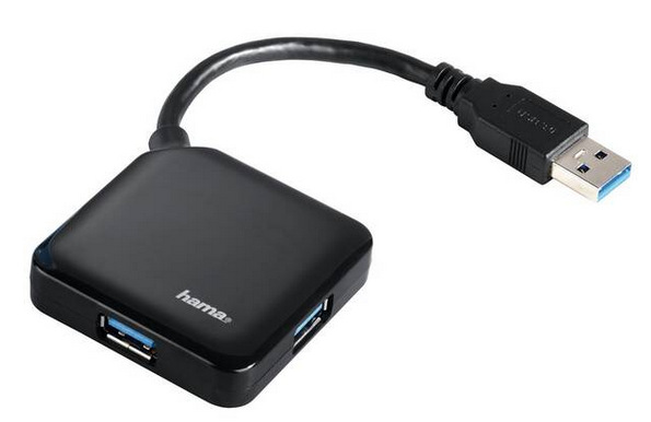 Hama USB/4x USB 3.0 (12190) černý