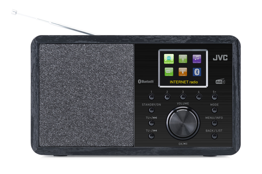 Internetové rádio s DAB+ JVC RA-E814B, funkce