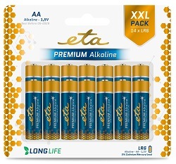 ETA Premium Alkaline AA, 14 kusů