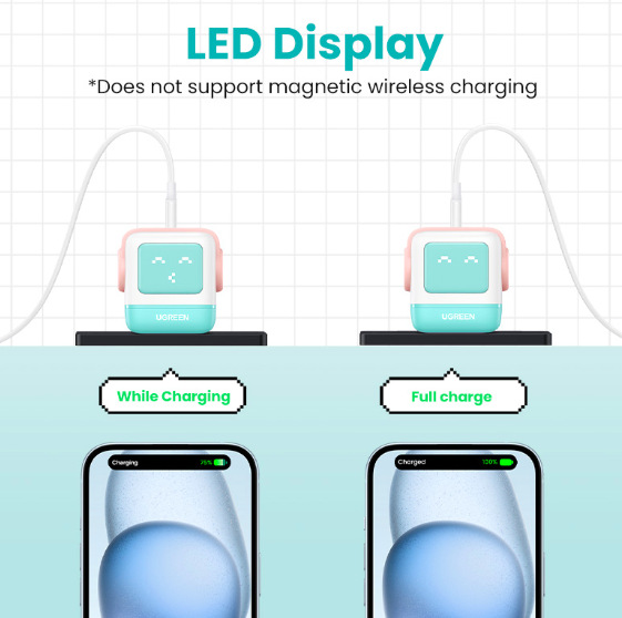 Nabíječka do sítě UGREEN Nexode RG 65W 3-Port GaN - bílá