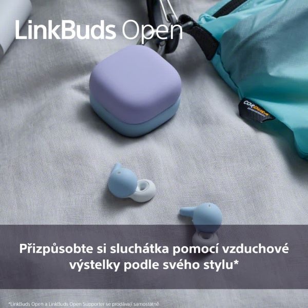 Vzduchový polštářek Sony silikonový pro sluchátka LinkBuds Open - zelený