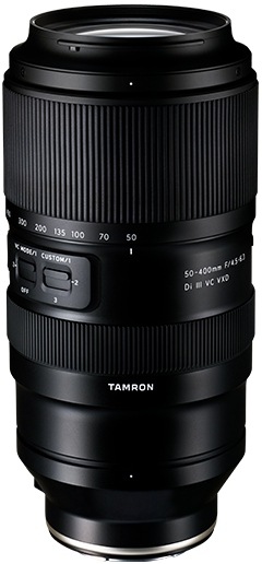 Tamron 50–400 mm F/4.5-6.3 Di III VC VXD, černá