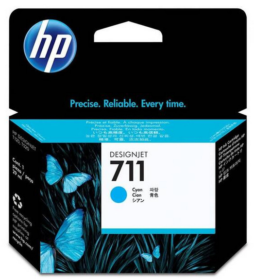 HP 711, 29 ml - azurová (CZ130A)