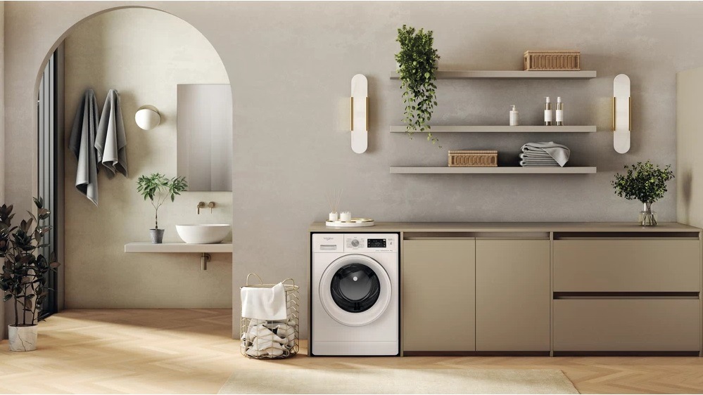 Pračka Whirlpool FFB 8489 BV EE, volně stojící, předem plněná, bílá, design