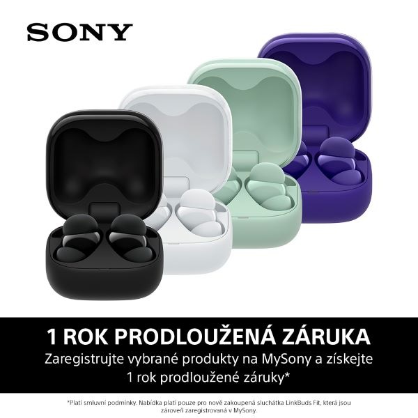 Sluchátka Sony LinkBuds Fit - zelená