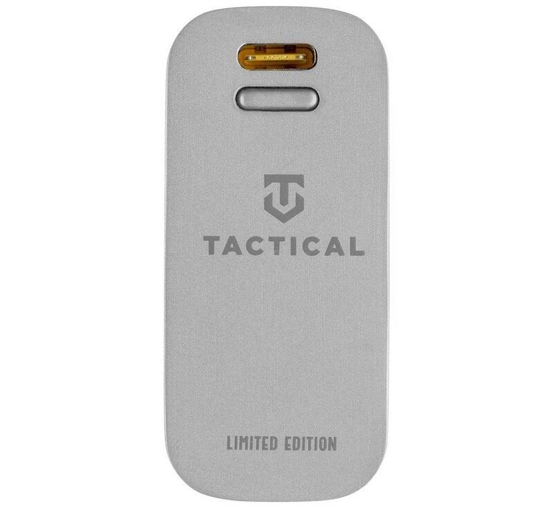 Powerbank Tactical EDC Brick, 9600mAh Raw, PD 22,5W - stříbrná