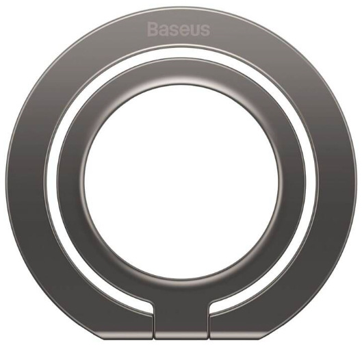 Držák na mobil Baseus Halo kovový kroužek - šedý