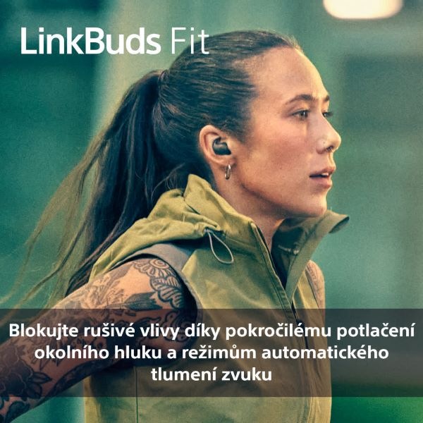 Sluchátka Sony LinkBuds Fit - fialová