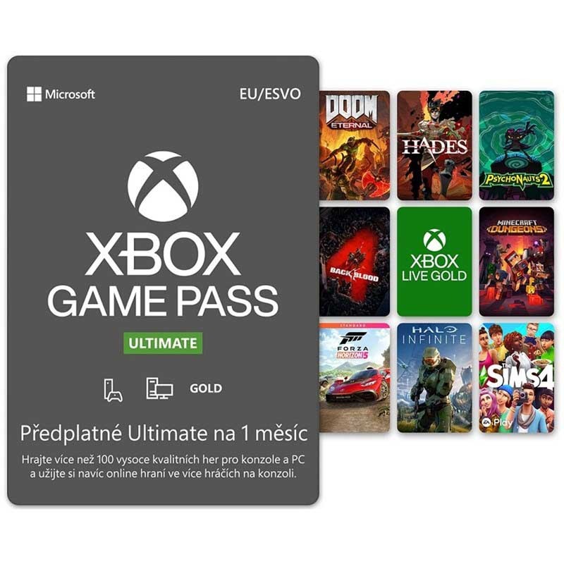 Xbox Game Pass Ultimate – předplatné na 1 měsíc