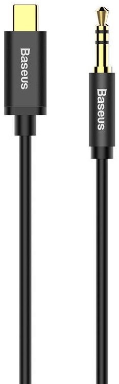 Kabel Baseus Yiven Series USB-C/3,5mm Jack 1,2m - černý