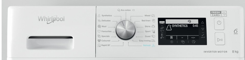 Volně stojící sušička prádla Whirlpool FFT D 8X3B EE, bílá