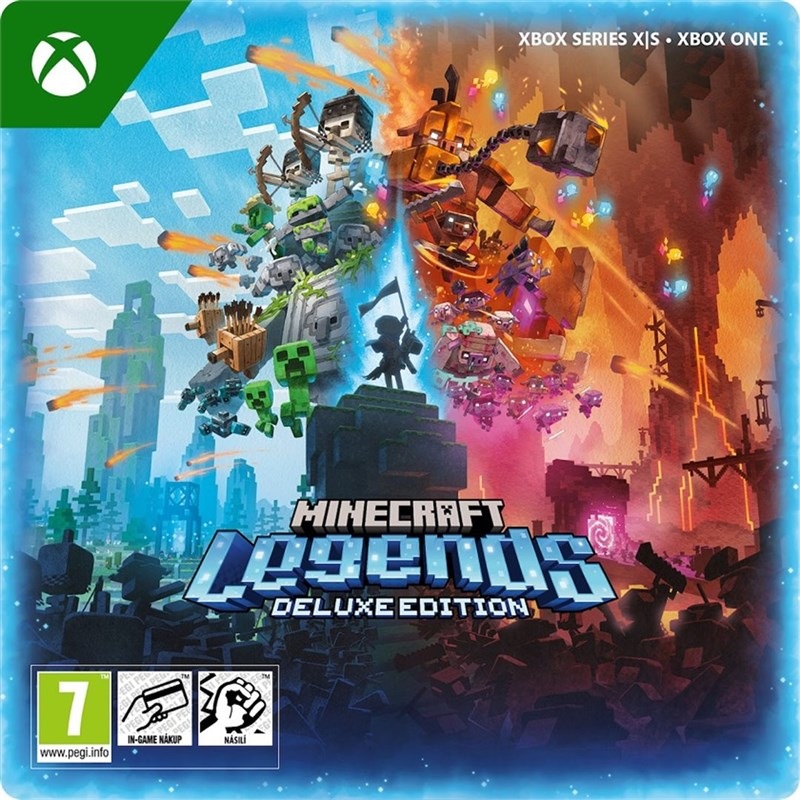 Minecraft Legends - Deluxe Edition – elektronická licence, Xbox Series / Xbox One