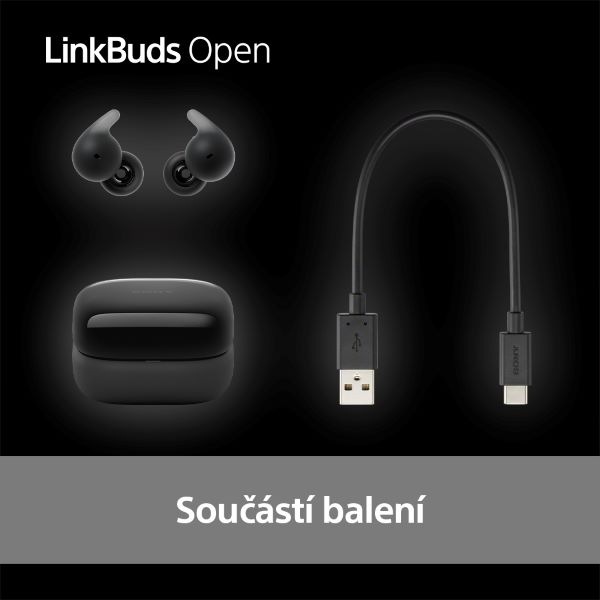 Sluchátka Sony LinkBuds Open - černá