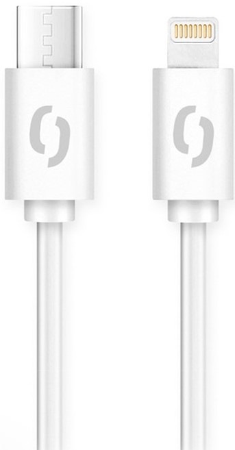 Kabel Aligator Power USB-C/Lightning, 30W, 3A, 1,5m - bílý