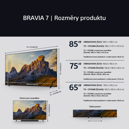 Televize Sony Bravia 7 75"