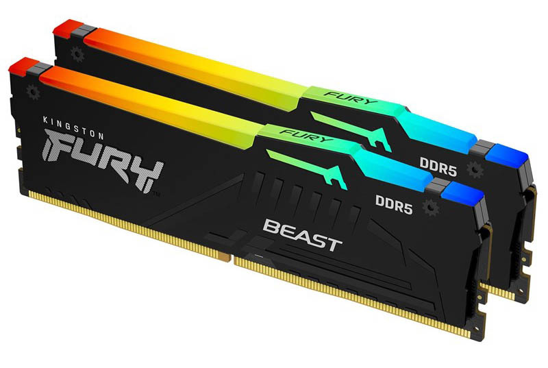 DIMM Kingston FURY Beast Black RGB XMP 16 GB (2× 8 GB) (KF560C30BBAK2-16)