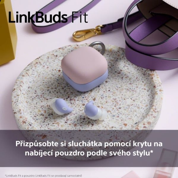 Kryt Sony silikonový na pouzdro pro LinkBuds Fit - modrý