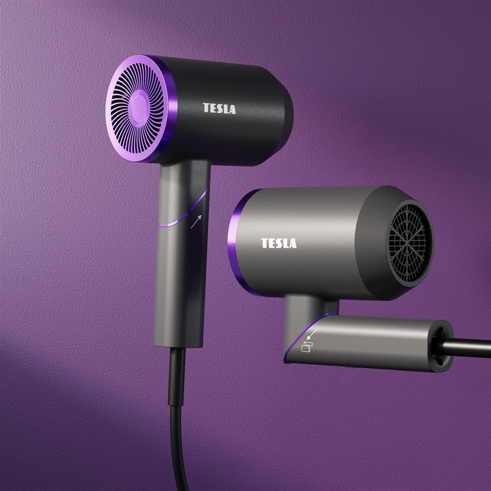 Fén Tesla Foldable Ionic Hair Dryer