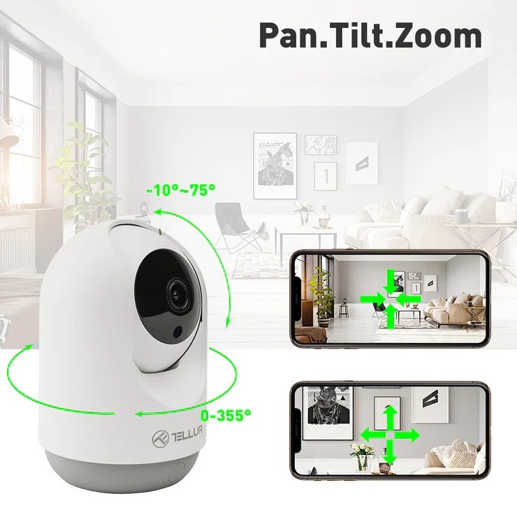  IP kamera Tellur WiFi Smart - bílá