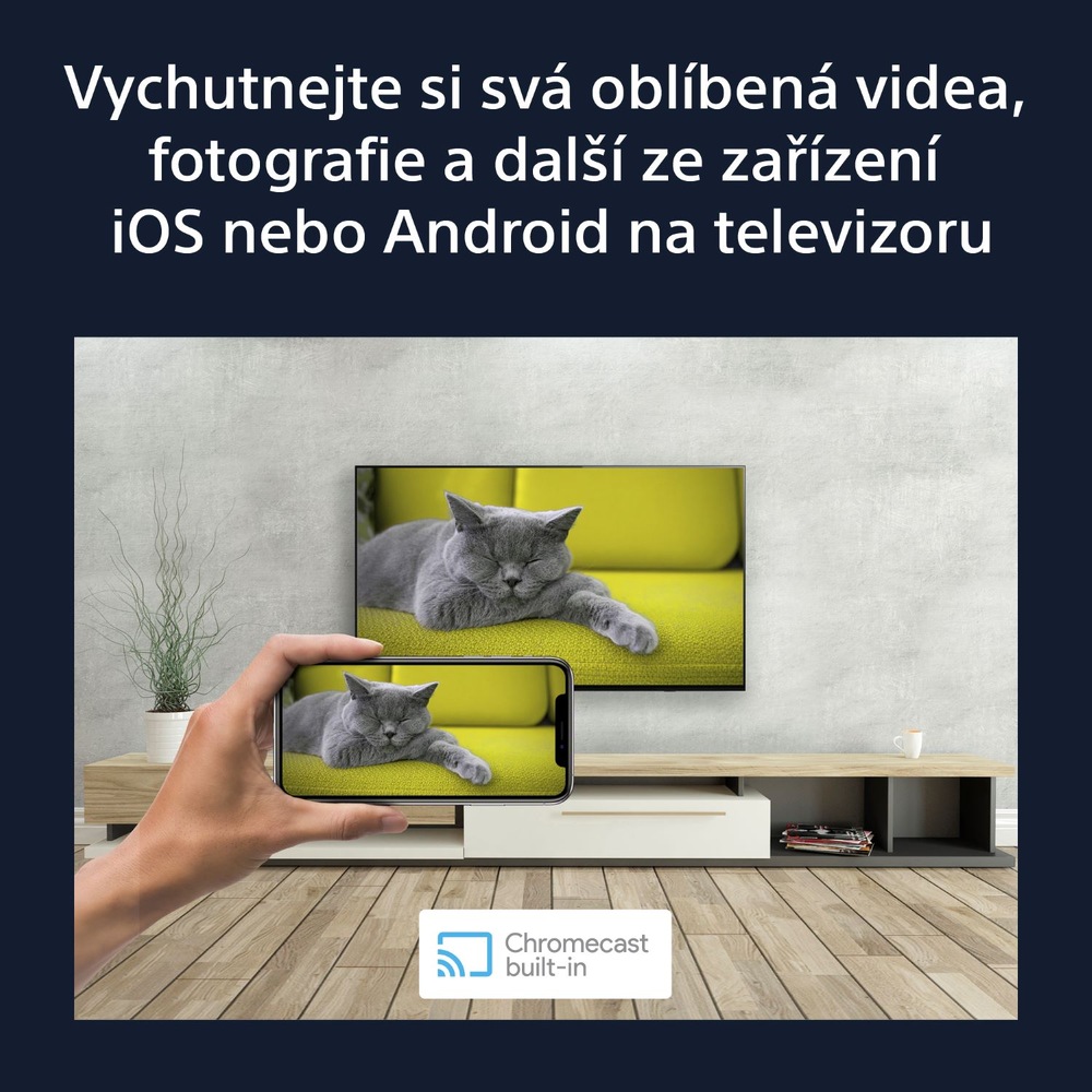 Televize Sony KD-50X80K, Chromecast built-in