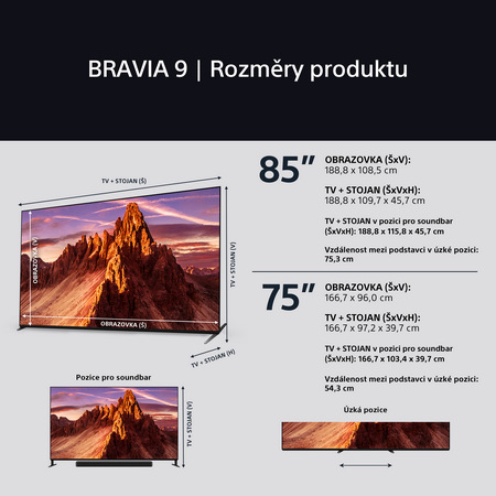 Televize Sony Bravia 9 75"