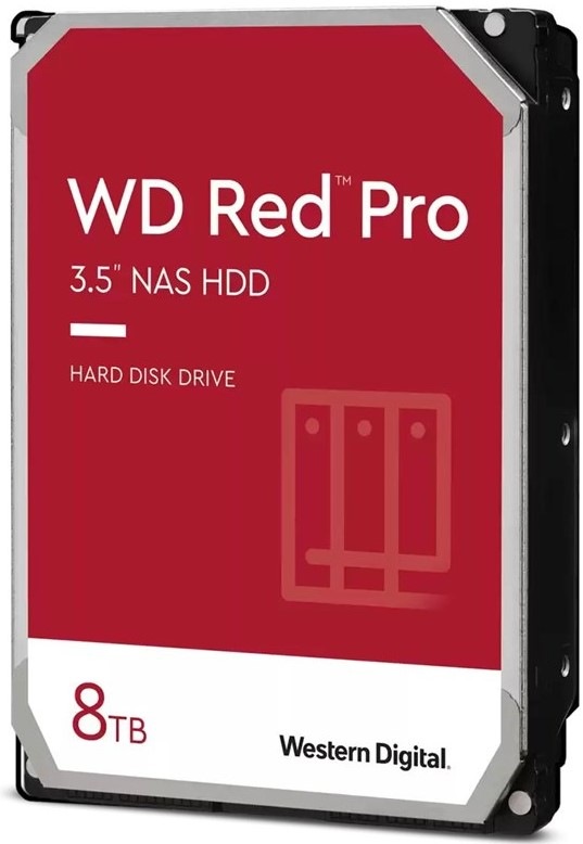 HDD 3,5" Western Digital Red Pro 8TB SATA 6 Gb/s, rychlost otáček: 7200 ot/min, 256MB cache
