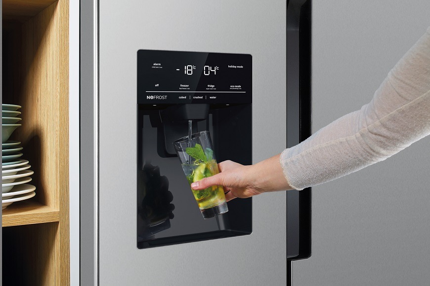 Americká chladnička Gorenje NRR9185ESXL1, nerezová, EcoMode