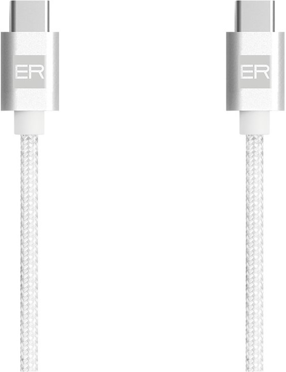 Kabel ER Power USB-C/USB-C 5A 100W - 1,2 m - bílý