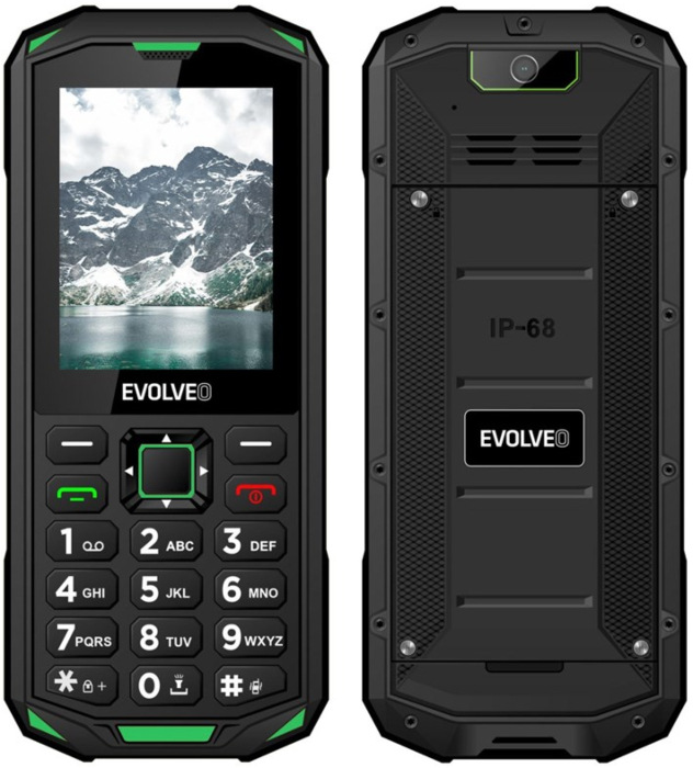 Evolveo StrongPhone X5, černá/zelená