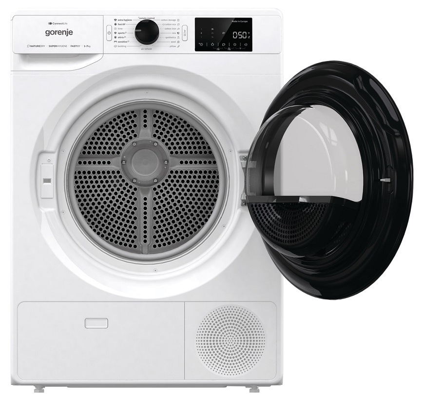 Sušička prádla Gorenje DPNE72GNWIFI, bílá, buben WaveActive