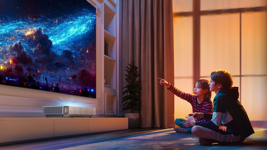 Laser Smart TV Hisense 100L5H, černá, eliminuje modré světlo