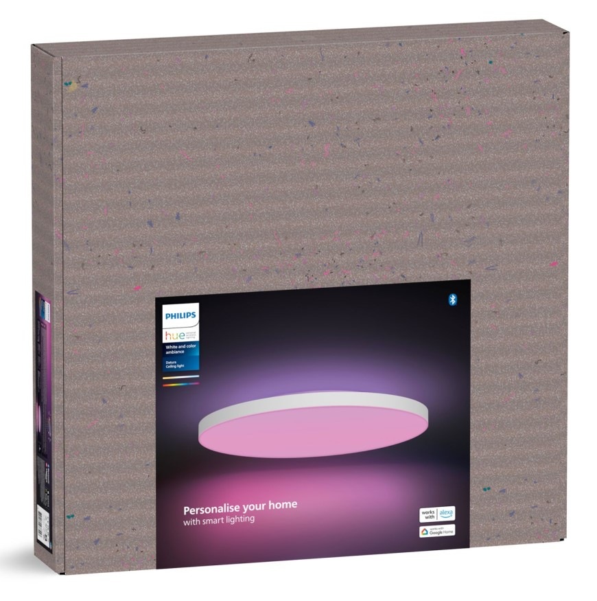 Stropní svítidlo Philips Hue Datura, Slim, XL - bílé