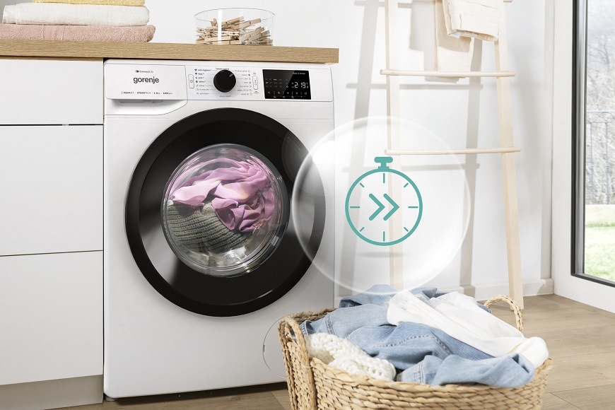 Předem plněná pračka Gorenje WPNEI94A1SWIFI, bílá, FastWashing