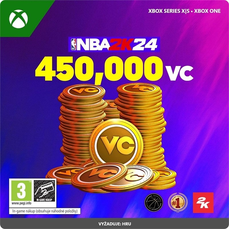 NBA 2K24: 450 000 VC – elektronická licence, Xbox Series / Xbox One
