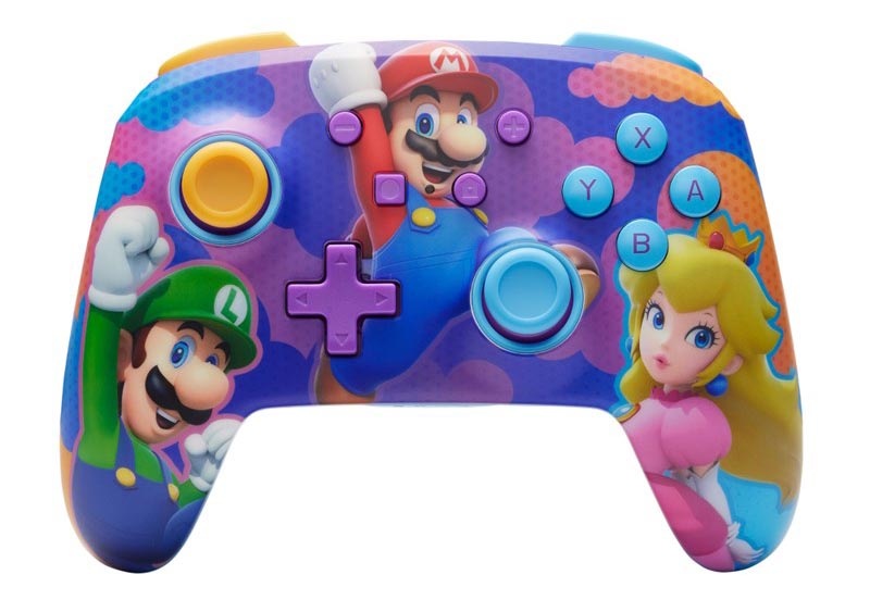 PowerA Enhanced Wireless pro Nintendo Switch – Super Mario Color Splash Heroes (NSGP0287-01)